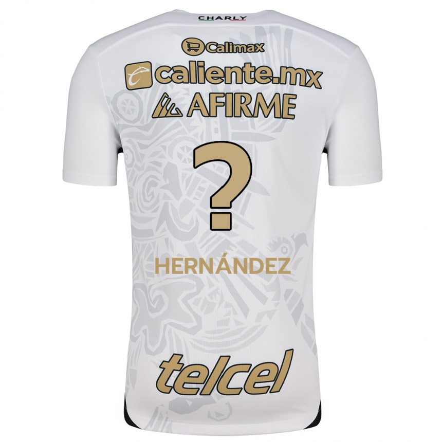 גברים כדורגל Betsiel Hernández #0 לבן שחור הרחק ג'רזי 2024/25