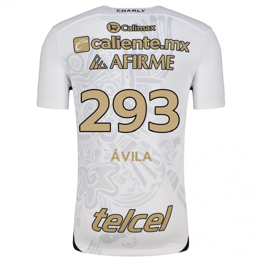 גברים כדורגל Daniel Ávila #293 לבן שחור הרחק ג'רזי 2024/25