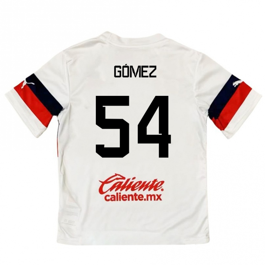 גברים כדורגל Miguel Gómez #54 לבן אדום הרחק ג'רזי 2024/25