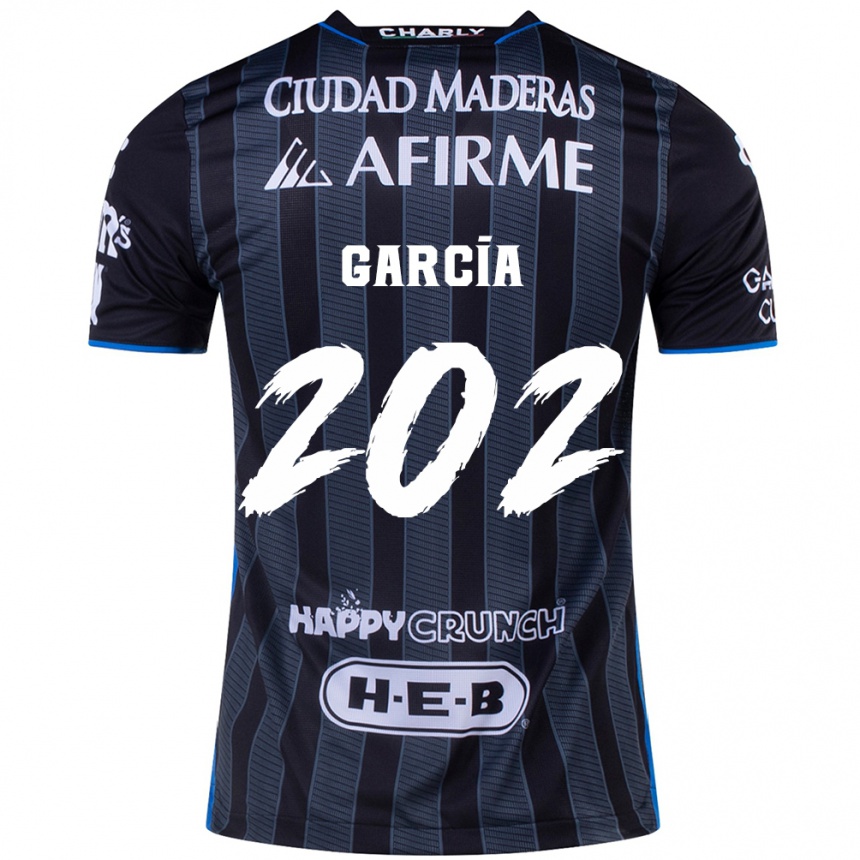 גברים כדורגל Diego García #202 לבן שחור הרחק ג'רזי 2024/25