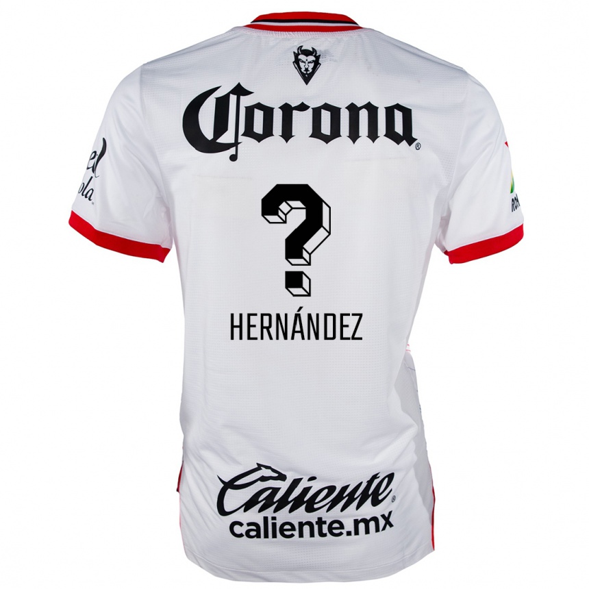 גברים כדורגל Francisco Hernández #0 לבן אדום הרחק ג'רזי 2024/25