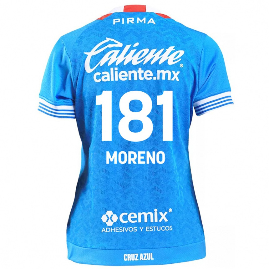 נשים כדורגל Roberto Moreno #181 שמים כחולים ג'רזי ביתית 2024/25