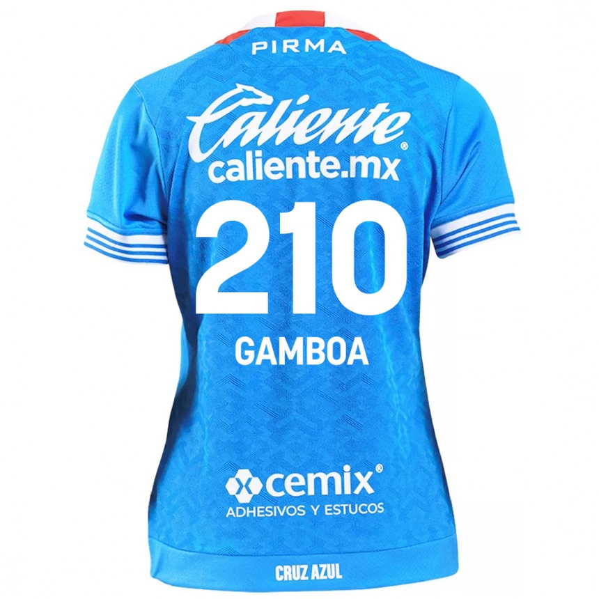 נשים כדורגל Bryan Gamboa #210 שמים כחולים ג'רזי ביתית 2024/25