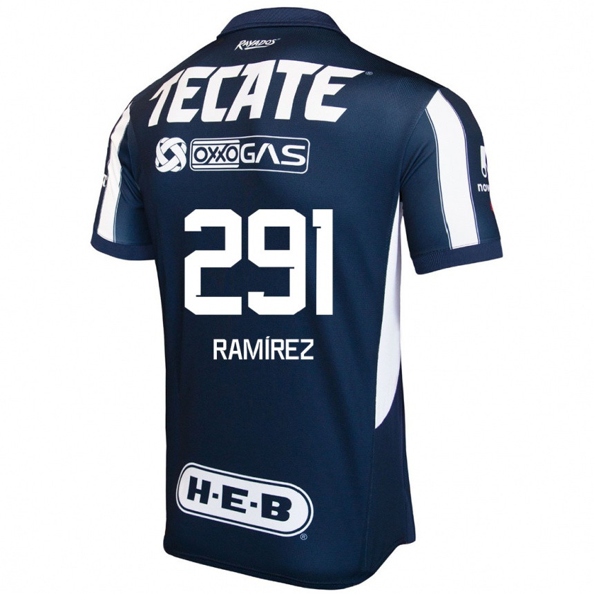 נשים כדורגל Fabián Ramírez #291 כחול אדום לבן ג'רזי ביתית 2024/25