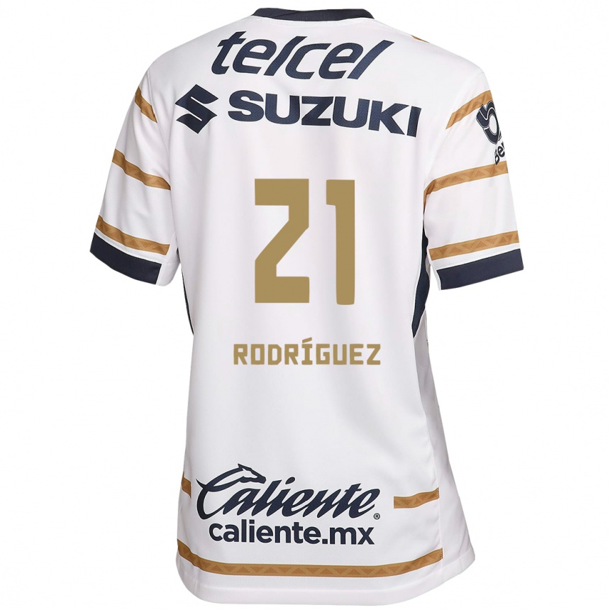 נשים כדורגל Michell Rodríguez #21 אובסידיאן לבן ג'רזי ביתית 2024/25