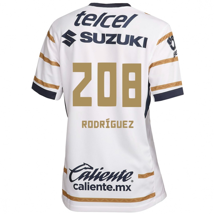 נשים כדורגל Gael Rodríguez #208 אובסידיאן לבן ג'רזי ביתית 2024/25