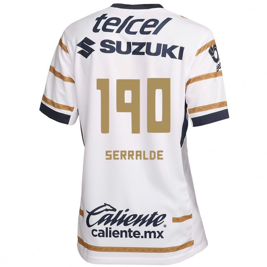 נשים כדורגל Gerardo Serralde #190 אובסידיאן לבן ג'רזי ביתית 2024/25