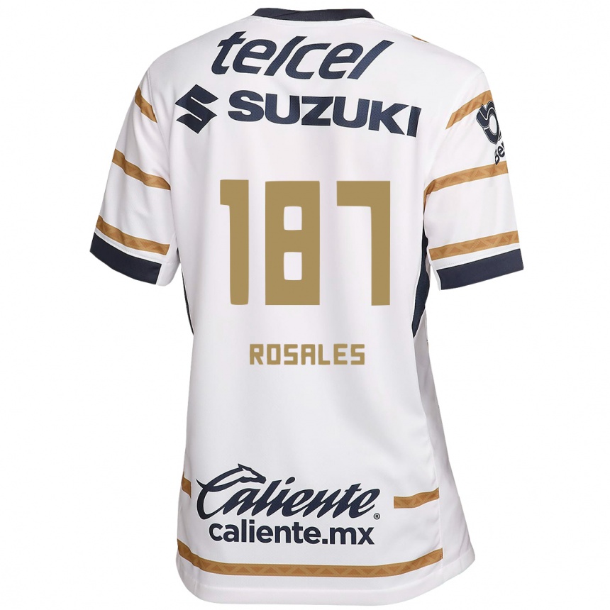 נשים כדורגל Alonso Rosales #187 אובסידיאן לבן ג'רזי ביתית 2024/25