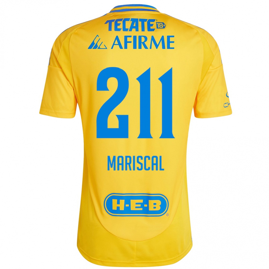נשים כדורגל Kevin Mariscal #211 זהב צהוב ג'רזי ביתית 2024/25