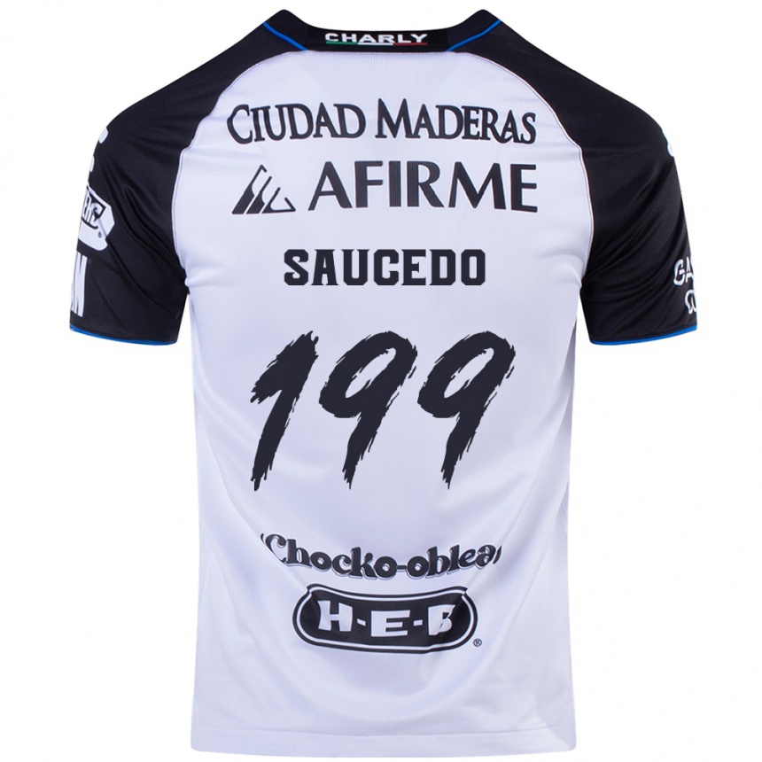 נשים כדורגל Christian Saucedo #199 שחור כחול ג'רזי ביתית 2024/25