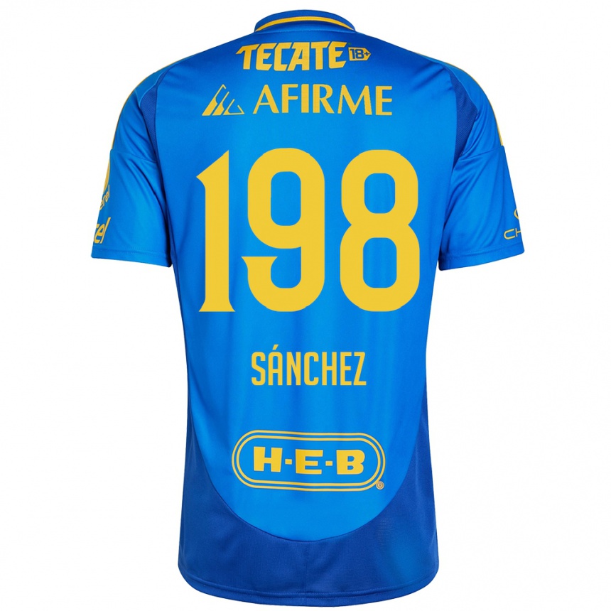 נשים כדורגל Diego Sánchez #198 כחול צהוב הרחק ג'רזי 2024/25