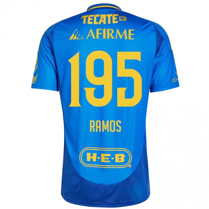 נשים כדורגל Rodrigo Ramos #195 כחול צהוב הרחק ג'רזי 2024/25