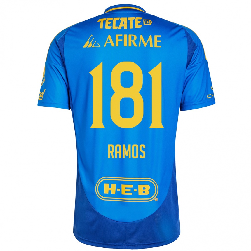 נשים כדורגל Anthony Ramos #181 כחול צהוב הרחק ג'רזי 2024/25
