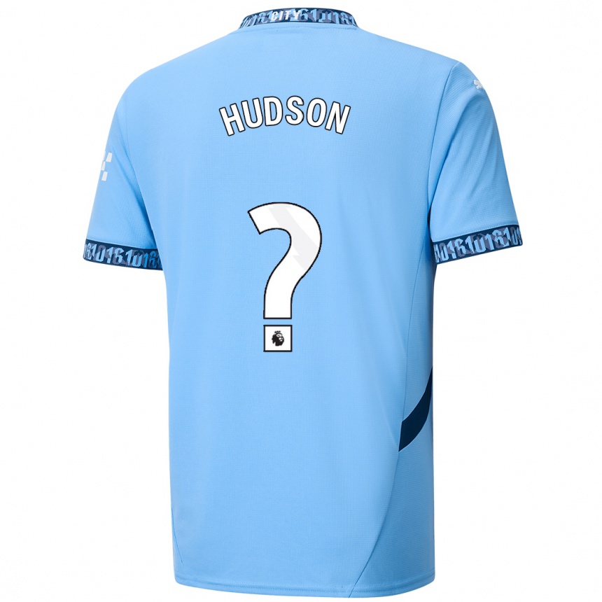 ילדים כדורגל Max Hudson #0 כָּחוֹל כֵּהֶה ג'רזי ביתית 2024/25