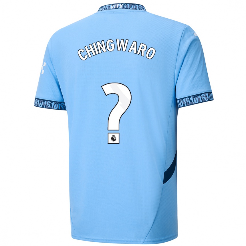 ילדים כדורגל Seth Chingwaro #0 כָּחוֹל כֵּהֶה ג'רזי ביתית 2024/25