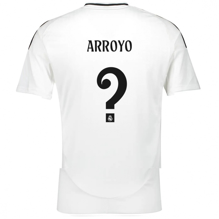ילדים כדורגל Diego Arroyo #0 לָבָן ג'רזי ביתית 2024/25