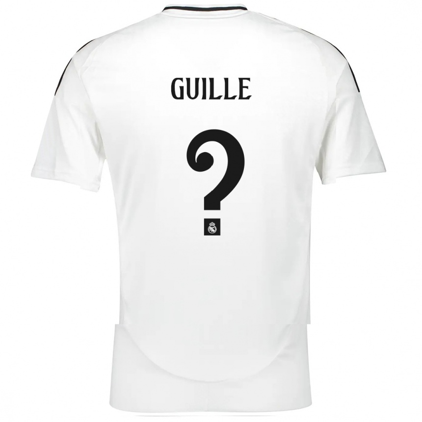 ילדים כדורגל Guille López #0 לָבָן ג'רזי ביתית 2024/25