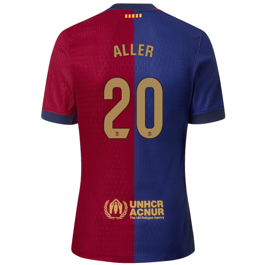 ילדים כדורגל Eder Aller #20 כחול אדום ג'רזי ביתית 2024/25
