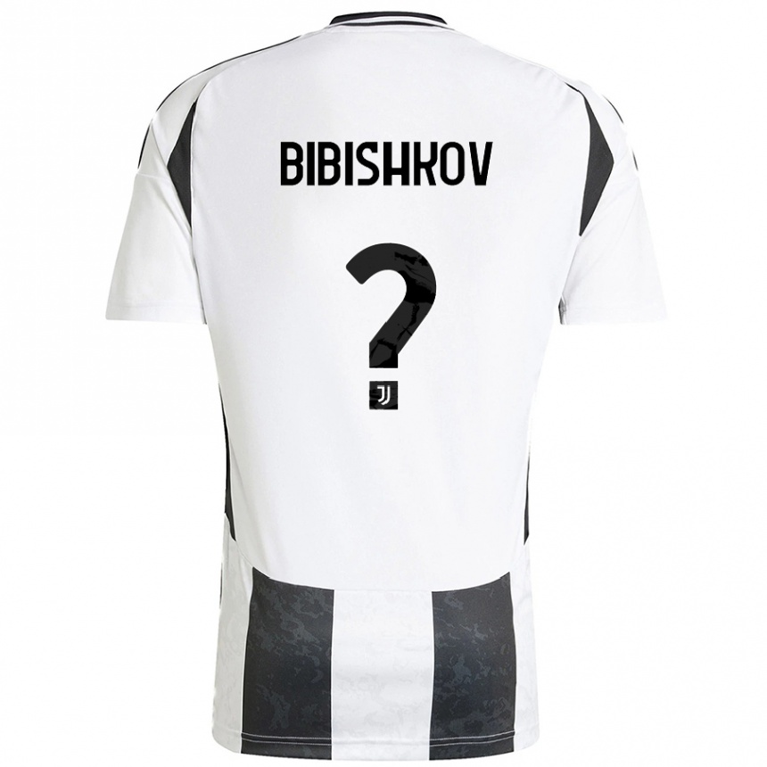 ילדים כדורגל Marsel Bibishkov #0 לבן שחור ג'רזי ביתית 2024/25