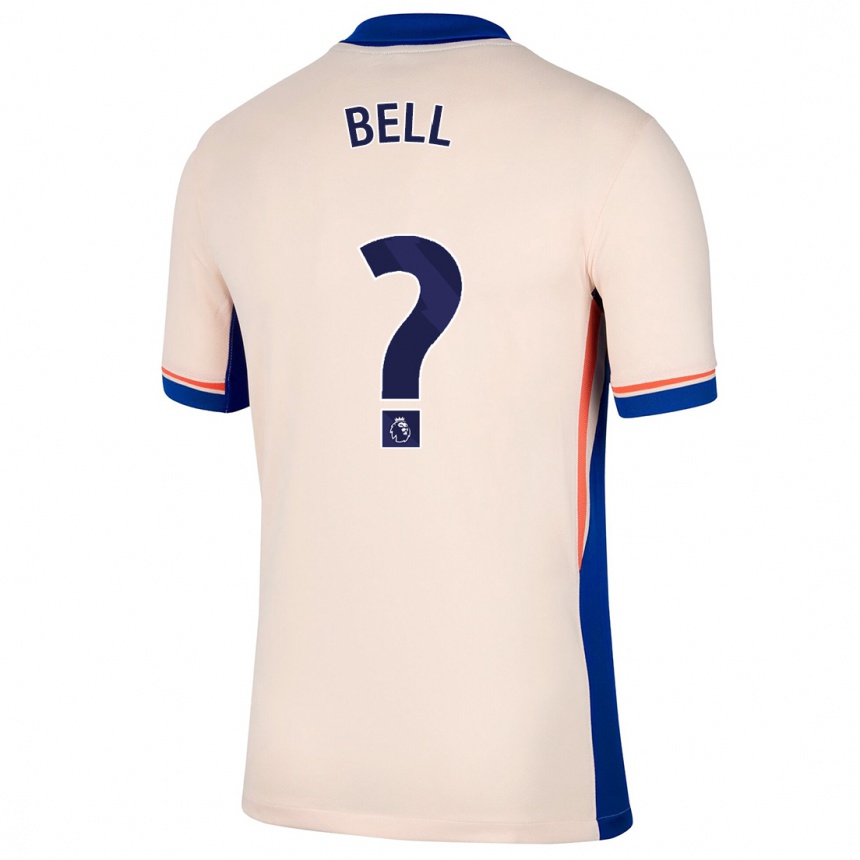 ילדים כדורגל Toby Bell #0 בז' בהיר הרחק ג'רזי 2024/25