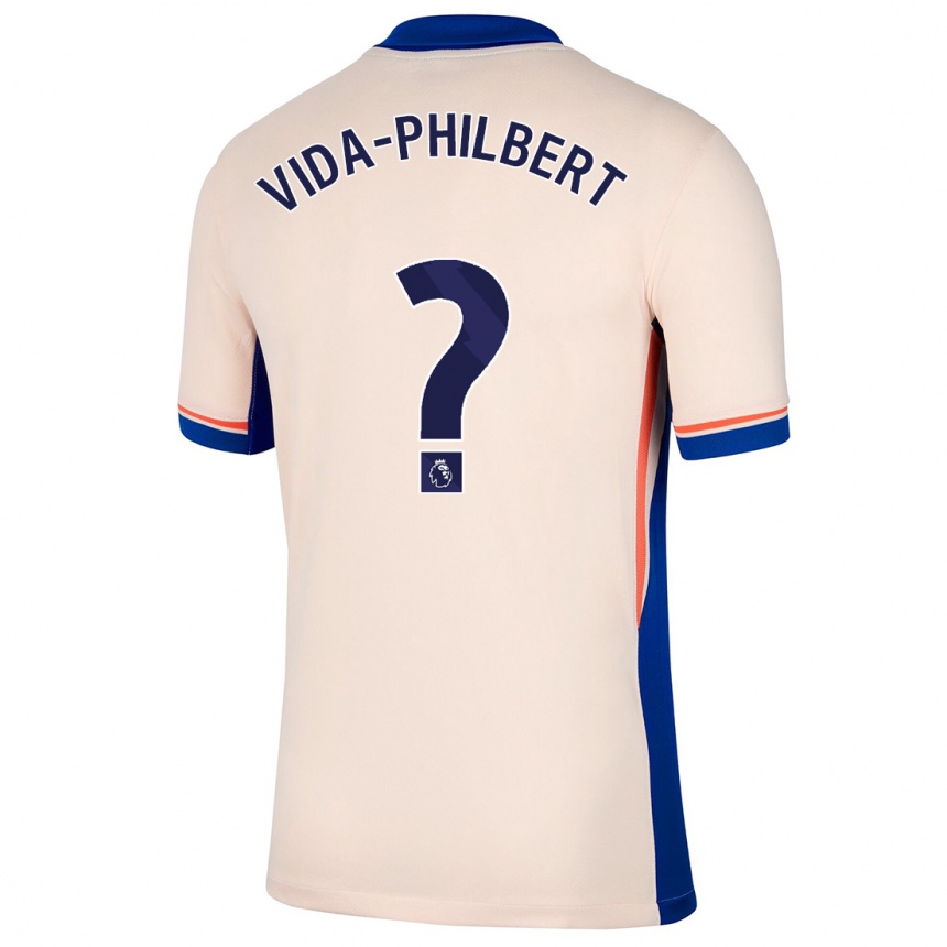 ילדים כדורגל Joel Vida-Philbert #0 בז' בהיר הרחק ג'רזי 2024/25