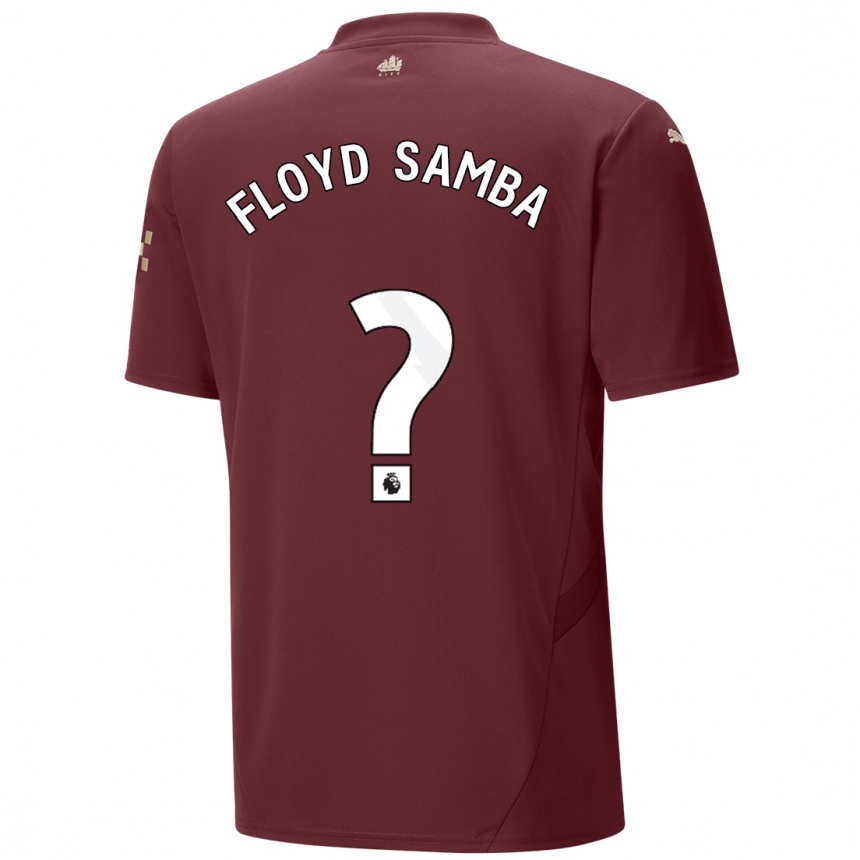 ילדים כדורגל Floyd Samba #0 חוּם עֲרמוֹנִי ג'רזי קיט שלישי 2024/25