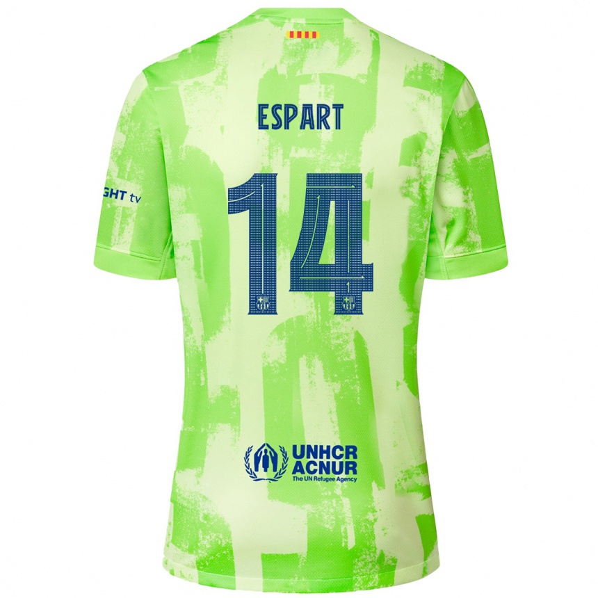 ילדים כדורגל Xavi Espart #14 סִיד ג'רזי קיט שלישי 2024/25