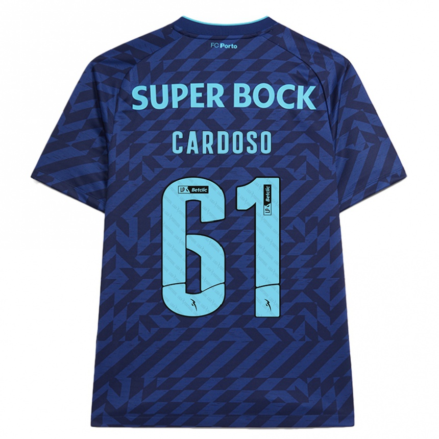 ילדים כדורגל Ivan Cardoso #61 כָּחוֹל כֵּהֶה ג'רזי קיט שלישי 2024/25