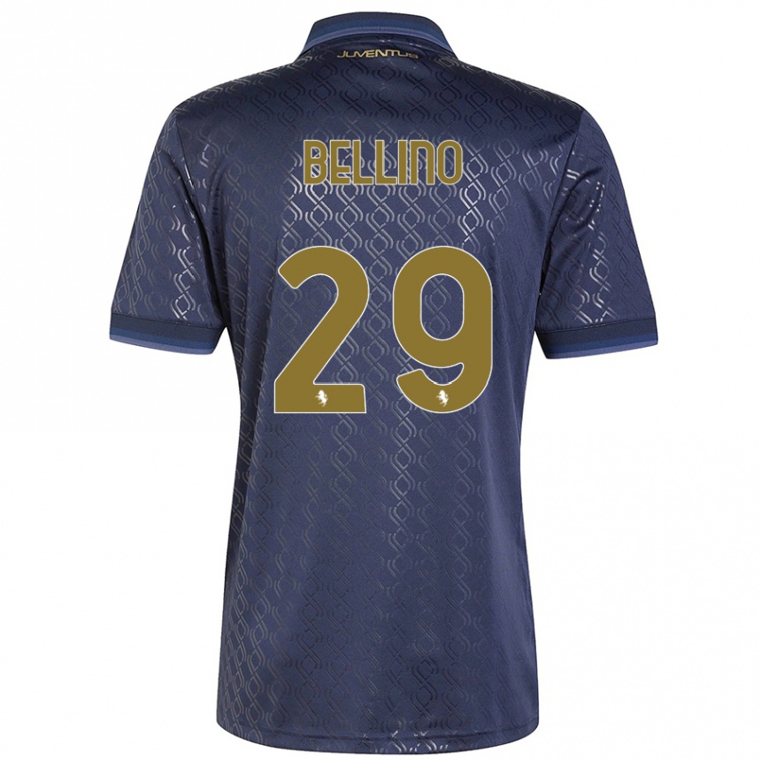 ילדים כדורגל Filippo Bellino #29 כָּחוֹל כֵּהֶה ג'רזי קיט שלישי 2024/25