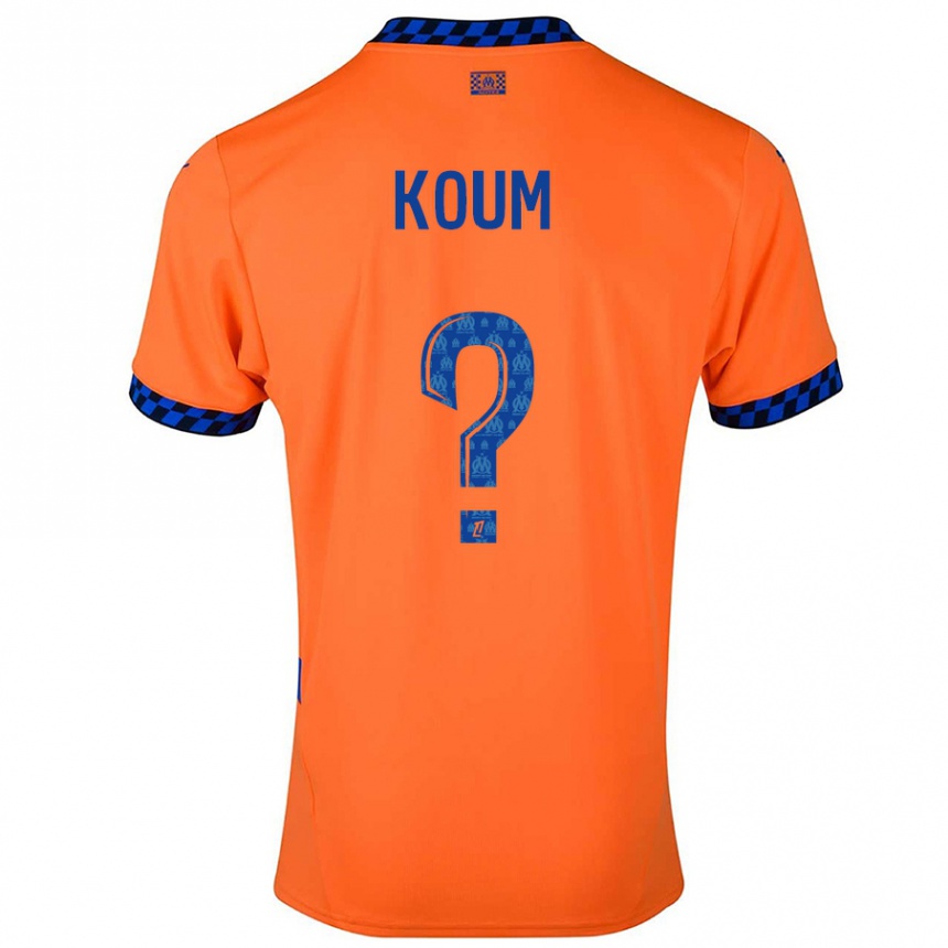 ילדים כדורגל Alexi Koum #0 כתום כחול כהה ג'רזי קיט שלישי 2024/25