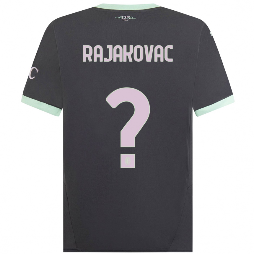 ילדים כדורגל Mihajlo Rajakovac #0 אָפוֹר ג'רזי קיט שלישי 2024/25