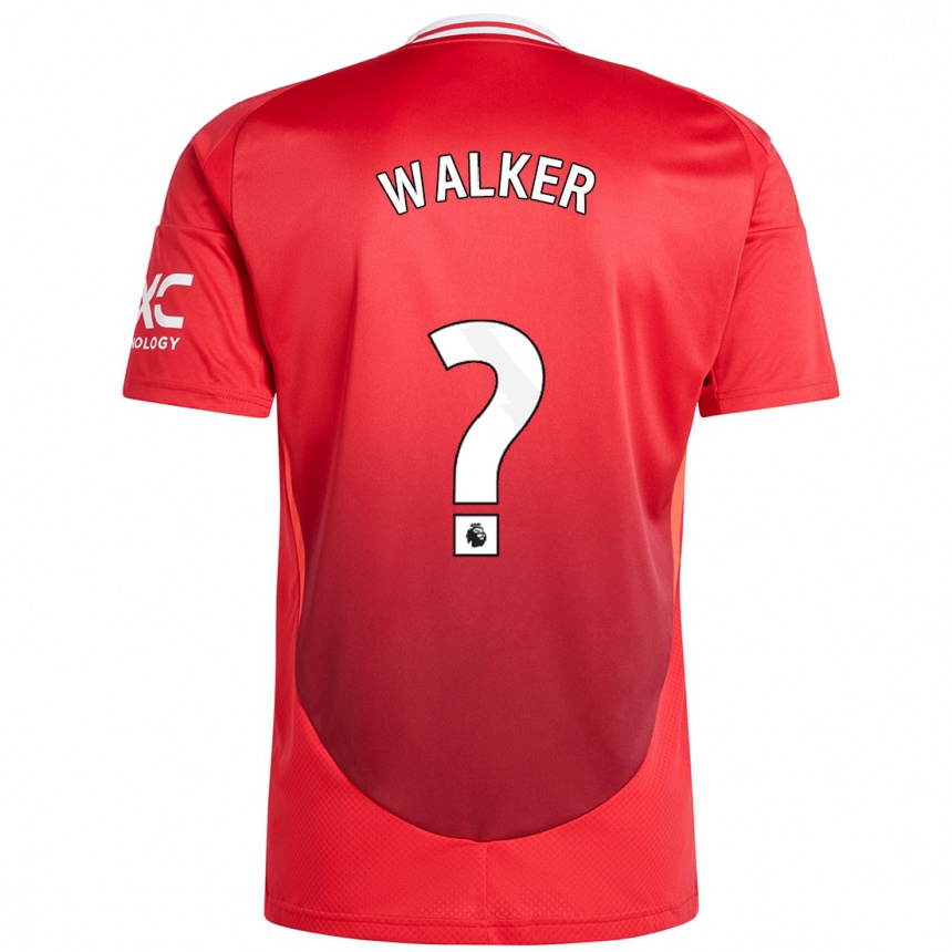 גברים כדורגל Alfie Walker #0 אדום בוהק ג'רזי ביתית 2024/25