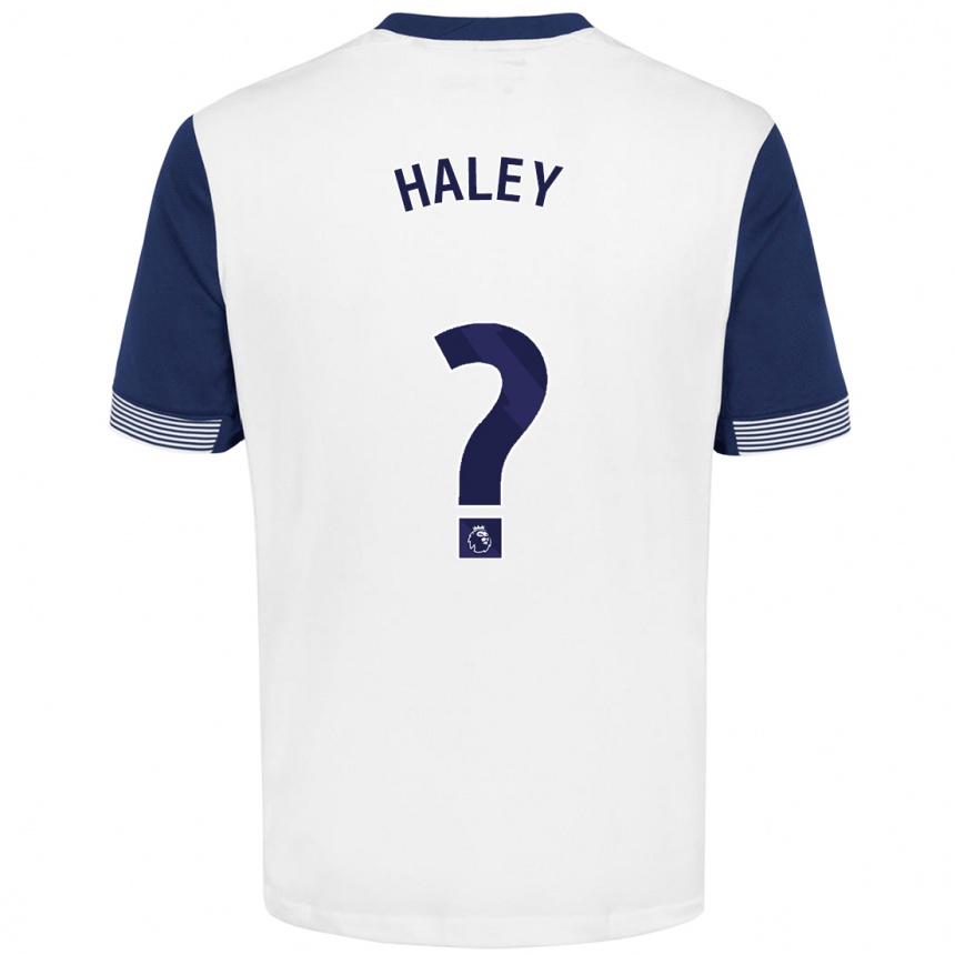 גברים כדורגל Micah Haley #0 לבן כחול ג'רזי ביתית 2024/25