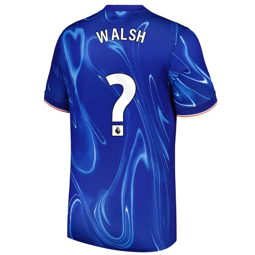 גברים כדורגל Reggie Walsh #0 כחול לבן ג'רזי ביתית 2024/25