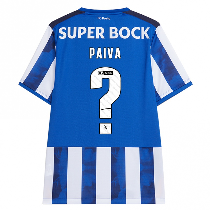 גברים כדורגל Gonçalo Paiva #0 כחול לבן ג'רזי ביתית 2024/25