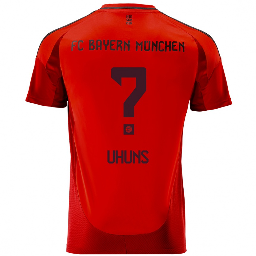 גברים כדורגל Iwinosa Uhuns #0 אָדוֹם ג'רזי ביתית 2024/25