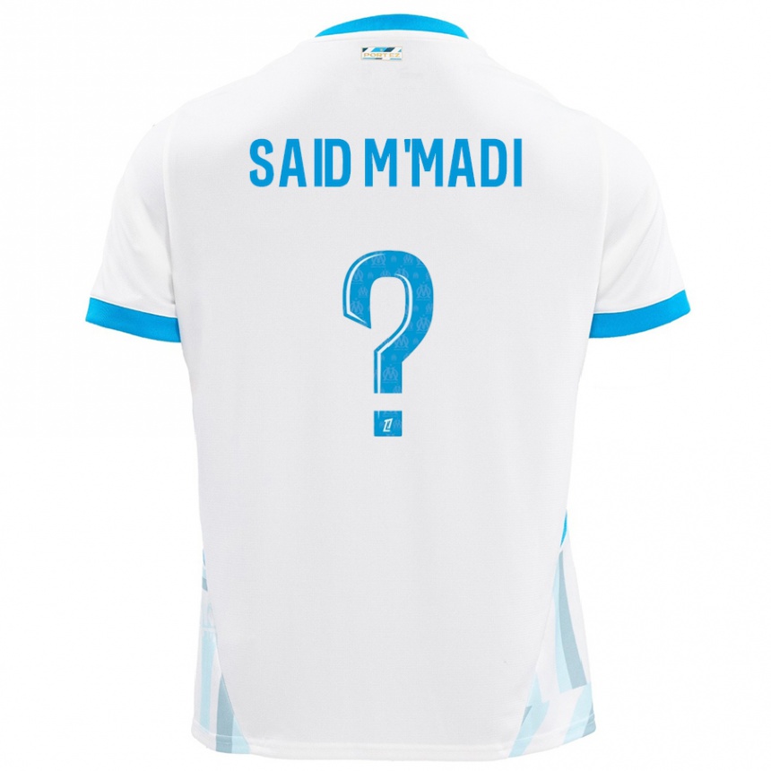 גברים כדורגל Yakine Said M'madi #0 שמים כחולים לבנים ג'רזי ביתית 2024/25