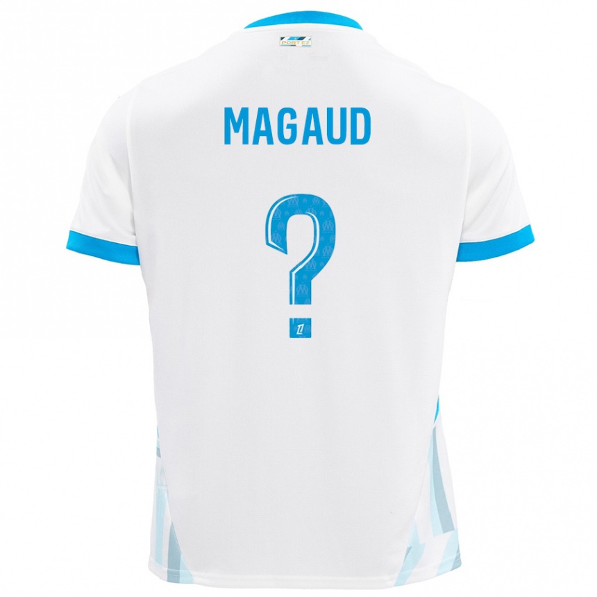 גברים כדורגל Kyle Magaud #0 שמים כחולים לבנים ג'רזי ביתית 2024/25