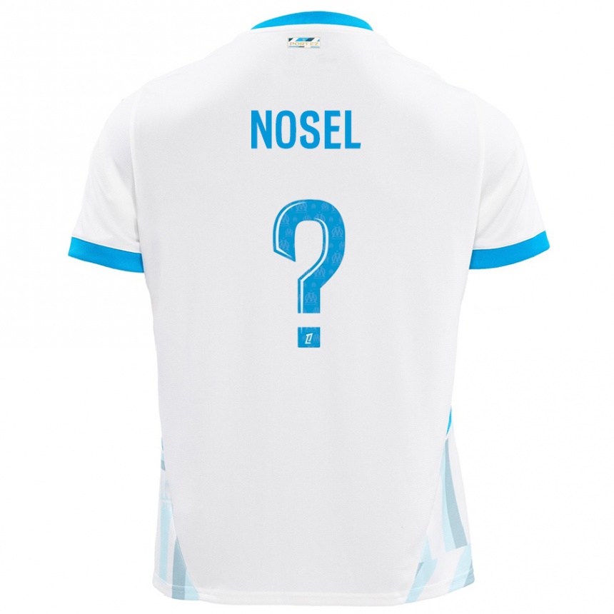 גברים כדורגל Adam Nosel #0 שמים כחולים לבנים ג'רזי ביתית 2024/25