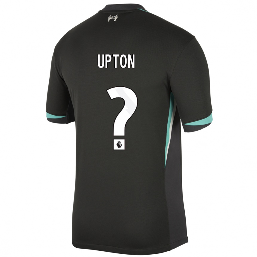גברים כדורגל Joe Upton #0 שחור אנתרציט לבן הרחק ג'רזי 2024/25