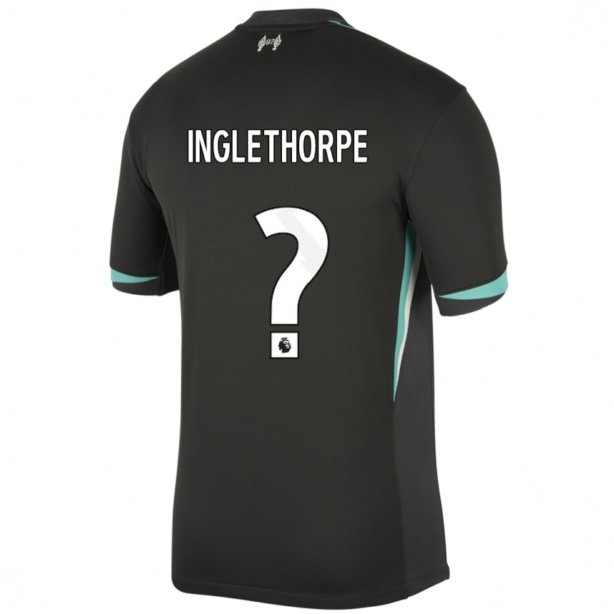 גברים כדורגל Finn Inglethorpe #0 שחור אנתרציט לבן הרחק ג'רזי 2024/25