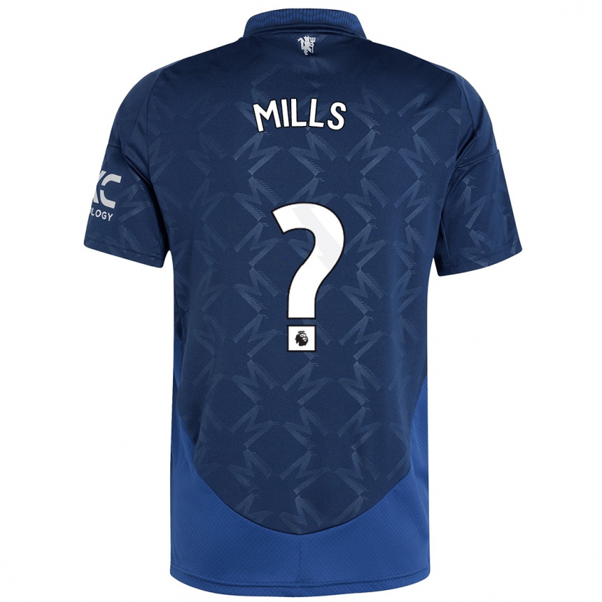 גברים כדורגל Albert Mills #0 אִינדִיגוֹ הרחק ג'רזי 2024/25
