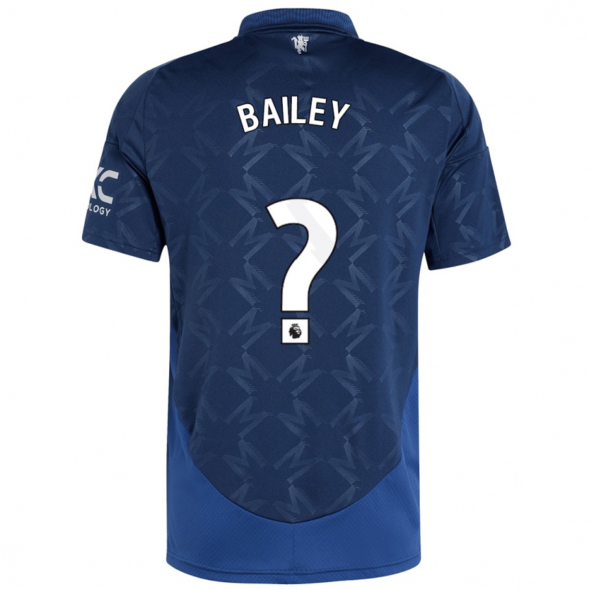 גברים כדורגל James Bailey #0 אִינדִיגוֹ הרחק ג'רזי 2024/25