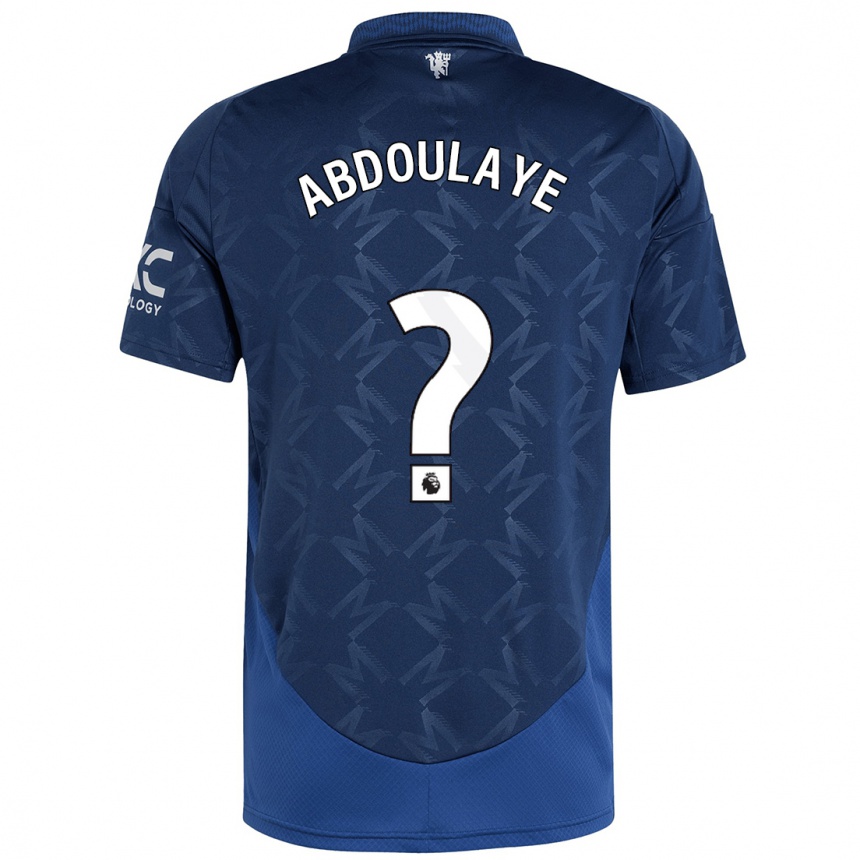 גברים כדורגל Douka Abdoulaye #0 אִינדִיגוֹ הרחק ג'רזי 2024/25