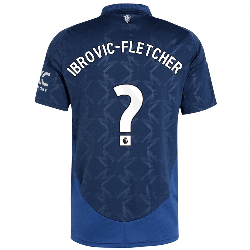 גברים כדורגל Edward Ibrovic-Fletcher #0 אִינדִיגוֹ הרחק ג'רזי 2024/25