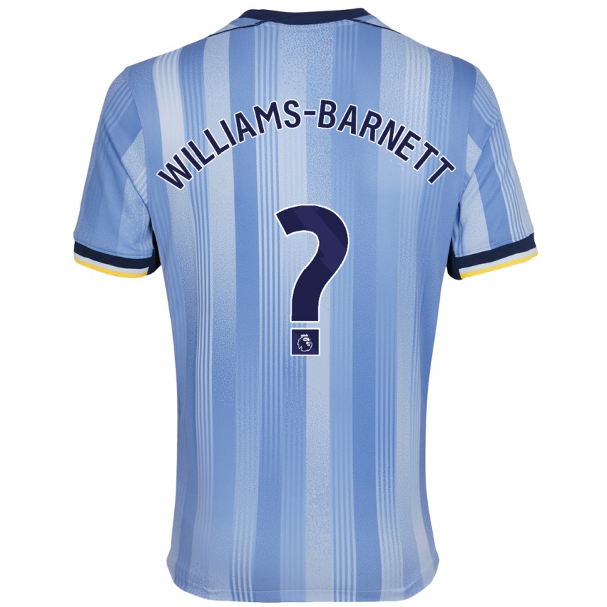 גברים כדורגל Lucá Williams-Barnett #0 תכלת הרחק ג'רזי 2024/25
