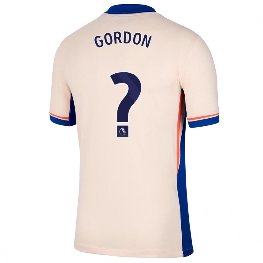 גברים כדורגל Sol Gordon #0 בז' בהיר הרחק ג'רזי 2024/25