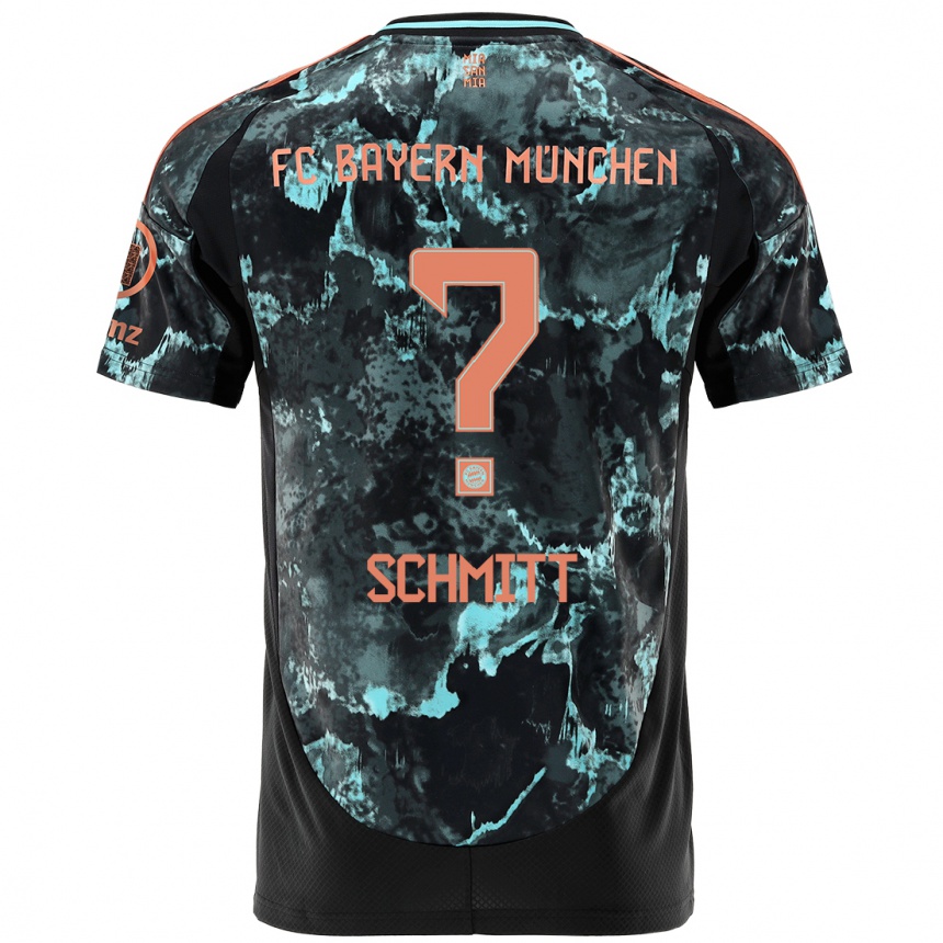 גברים כדורגל Max Schmitt #0 שָׁחוֹר הרחק ג'רזי 2024/25