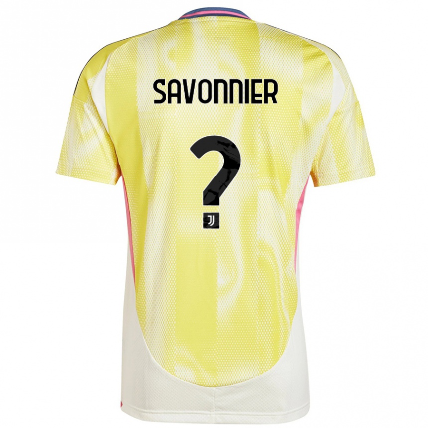 גברים כדורגל Nelson Savonnier #0 צהוב סולארי הרחק ג'רזי 2024/25
