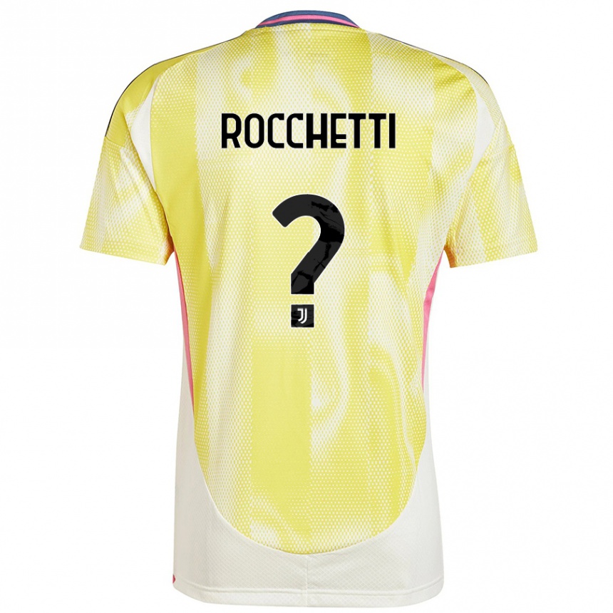 גברים כדורגל Edoardo Rocchetti #0 צהוב סולארי הרחק ג'רזי 2024/25